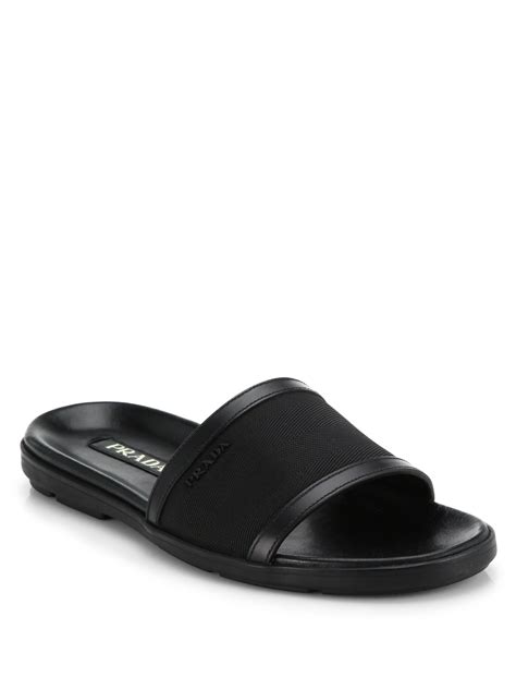 prada men's slide sandals.